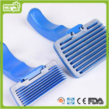 Brosse en plastique bleu Produits de toilettage pour animaux de compagnie